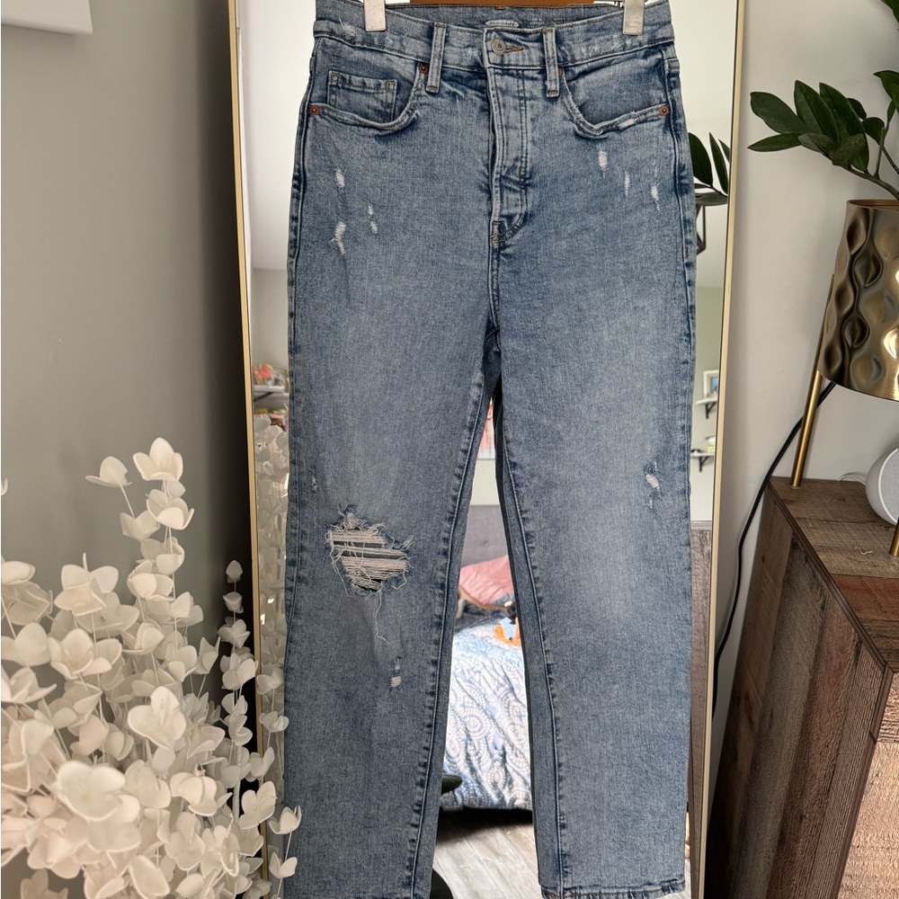 Old Navy Sky High Straight Jeans